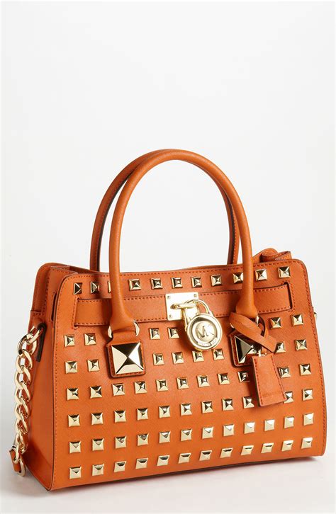 michael kors hamilton satchel ebay|Michael Kors Hamilton studded bag.